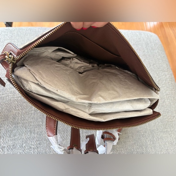 Fossil Elina Convertible Backpack Beige/Brown SHB2976268 brand new with tag - Picture 15 of 16